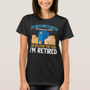 T-shirt Retraité Mailman Postal Worker Retraité
