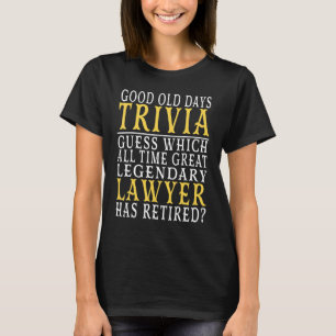 T-shirt Retraite Pour Avocat