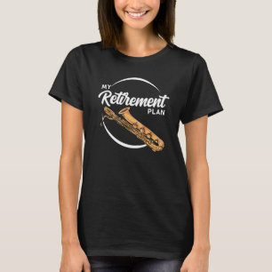 T-shirt Retraite Pour Baritone Saxophone Player