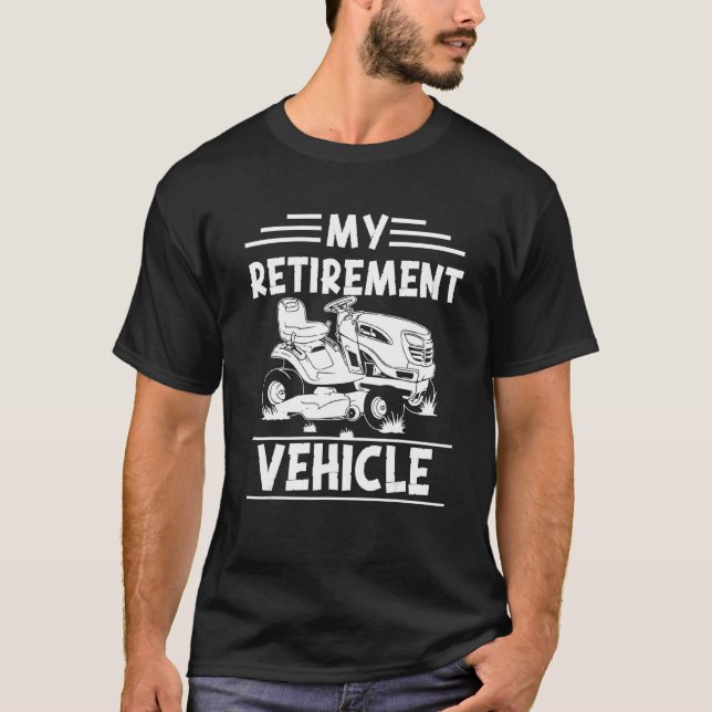 T-shirt Retraite Pour Jardiner Papa Lawn Mower 2 (Devant)
