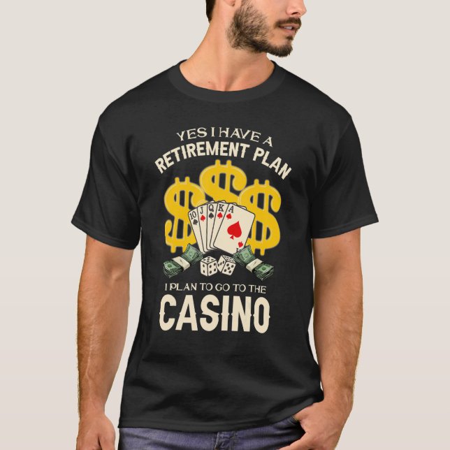 T-shirt Retraite Pour Jeu Poker Retraité Maman Papa (Devant)