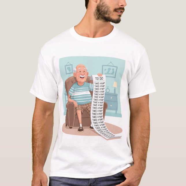 T-shirt Retraité - Prenez une sieste (Devant)