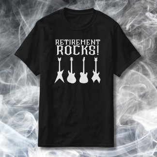 T-shirt Retraite Rocks Guitare Amateurs Retraite