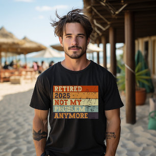 T-shirt Retraite Vintage 2025 pour Hommes et Femmes retrai