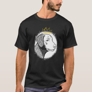 T-shirt Retriever à poil frisé avec couronne  