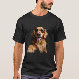 T-shirt Retriever doré drôle Amateur d'animaux Selfie Chie