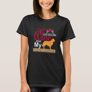 T-shirt Retriever doré pour vin