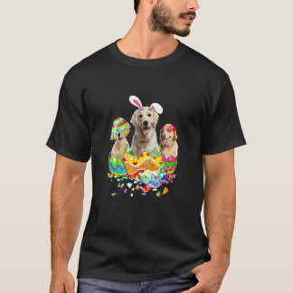 T-shirt Retriever G O L D E N Lapin Joyeuses Pâques Chien