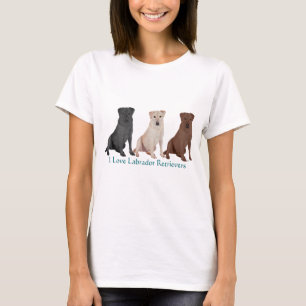 T-shirt Retrievers du Labrador - 3 Couleurs à aimer