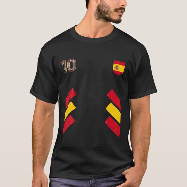 T-shirt Retro10 Espagne Football Espagne Football Espagne  (Devant)
