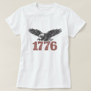 T-Shirt Rétro 1776 Aigle américain 250e anniversai