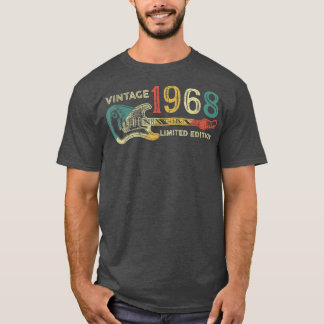 T-shirt Retro 1968 cadeau d'anniversaire pour hommes Guita