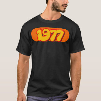 T-shirt Rétro 1977 Art Pop Année Dans Le Style Des Années