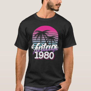 T-shirt Retro 1980 Edition limitée Idée cadeau d'anniver
