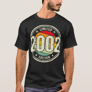 T-shirt Retro 20 Year Old Vintage 2002 Limited Edition 20t