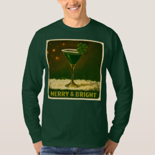 T-shirt Retro 50s Trèfle à 4 Feuilles Irish Christmas Mart