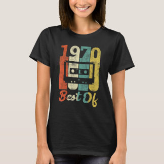 T-shirt Retro 52e Anniversaire Cassette 1970 Best Of les a