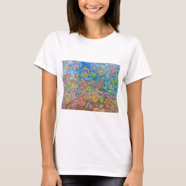 T-shirt Retro 60s paisible Vêtements de vie océanique Cade (Devant)