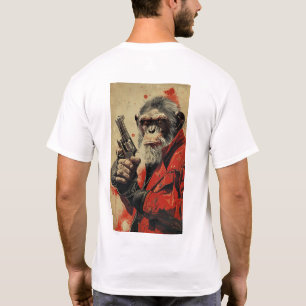 T-shirt Retro 60s Style bande dessinée Monkey Movie Poster