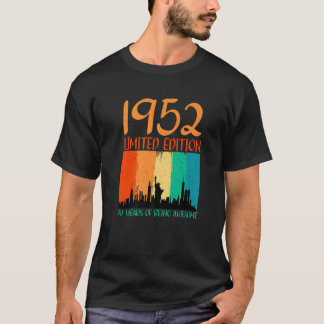 T-shirt Rétro 70E Anniversaire T S 1952 70 Ans D'Être Awe