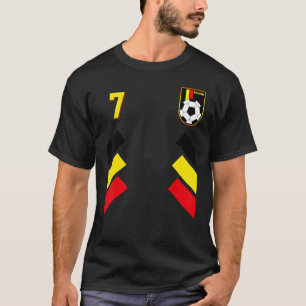 T-shirt Retro 7 Football Belge Belgique Football Belgique 
