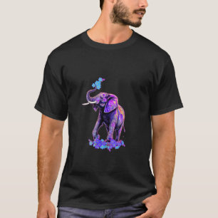 T-shirt Rétro 80s 90s synthwave Oubliez-moi pas Elephant T