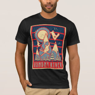 T-shirt Retro 80s Sunday River Ski