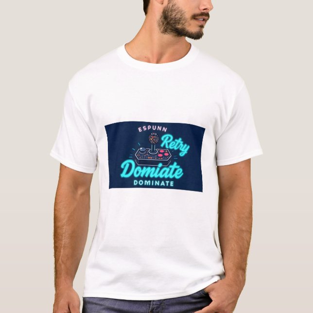 T-shirt Retro 8 bits pour Joystick Design (Devant)