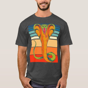 T-shirt Rétro Animal Reptile Lover Pet Cobra Snake