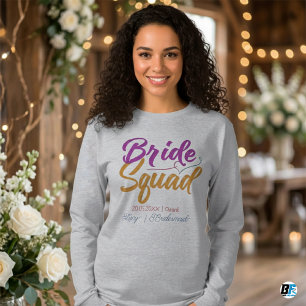 T-shirt Rétro Années 70 Mariée Squad Demoiselles d'Honneur