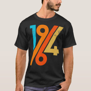 T-shirt Retro Anniversaire 60s Style Vintage 1964