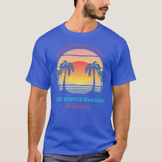 T-shirt Retro Anse Source Plage d'argent Chercher tous les