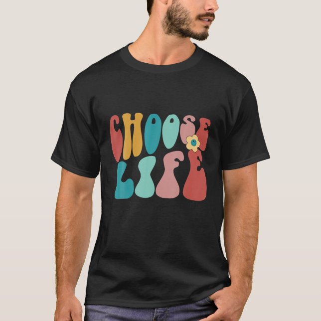 T-shirt Rétro Anti-avortement anti-avortement Choisir la v (Devant)