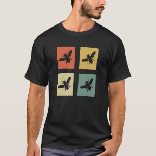 T-shirt Rétro Apiary Nature Beehive Honeycomb Abeilles d'i
