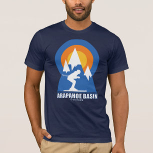 T-Shirt Retro Arapahoe Basin Ski Sunset