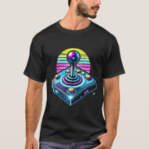 Retro Arcade Joystick Vintage Gamer Tee