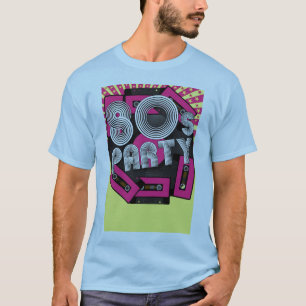 T-shirt Rétro arrière - plan de partie