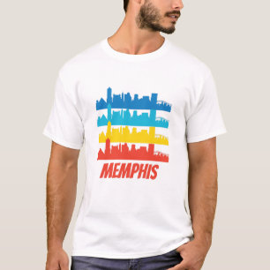 T-shirt Rétro art de bruit d'horizon de Memphis TN