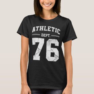 T-shirt Retro Athletic Dept 76 Classic 1976 Birthday