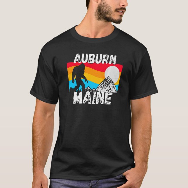 T-shirt Rétro Auburn ME Maine Ville Vêtements Souvenir 1 (Devant)