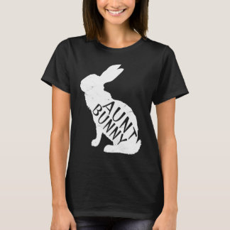 T-shirt Retro Aunt Bunny  Auntie Rabbit Matching Family Ea