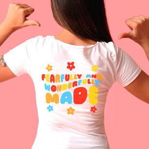 T-shirt Rétro Avec Peur & Merveilleux Psaumes Fabriqués 13