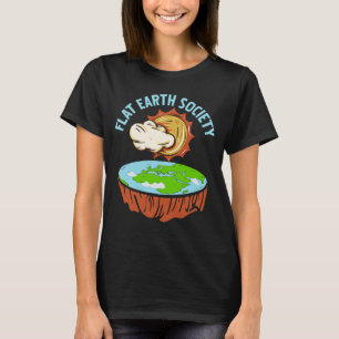 T-shirt Retro Awesome FLAT Earth Society Designs présents
