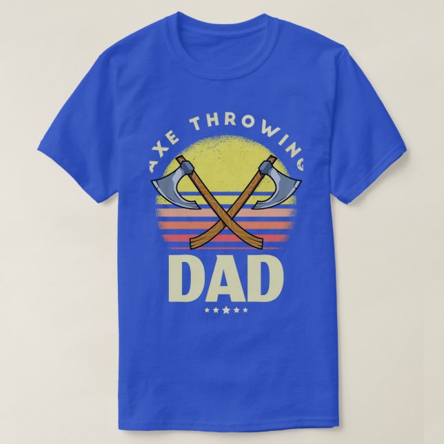 T-shirt Retro Ax Throwing Papa 1 (Design devant)
