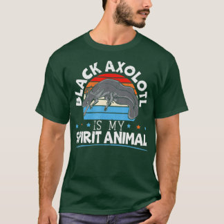 T-shirt Rétro Axolotl Salamander Reptile mexicain