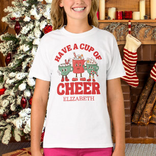 T-shirt Retro Ayez Une Coupe De Joie Noël