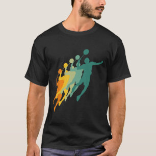 T-shirt Retro Badminton Players Navette Sports Racket Coac
