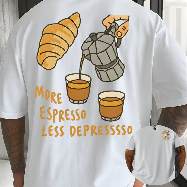 T-shirt Retro Barista Graphic Tee – Coffee Addict Design (Créateur téléchargé)