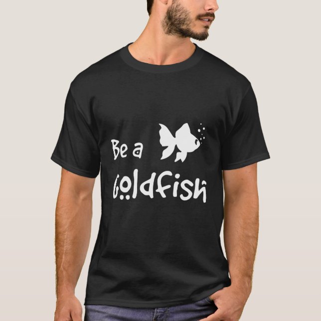 T-shirt Retro Be A Goldfish Funny Soccer Dire Sarcastique (Devant)