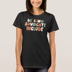 T-shirt Retro Be Kind Advocate Inclut Neurodiversity Awar